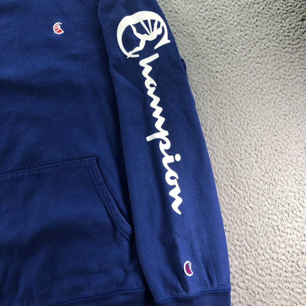 Todd Snyder X Champion Hoodie Mens Extra Large Blue Embroidered Logo Terry